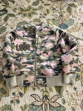 Place Pink and Beige Girls' Jacket